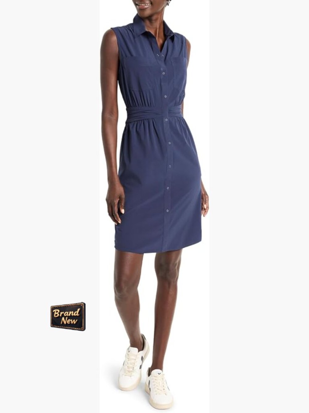 NIC+ZOE Tech Stretch Pocket Sheath Dress SPF50 Sleeveless
